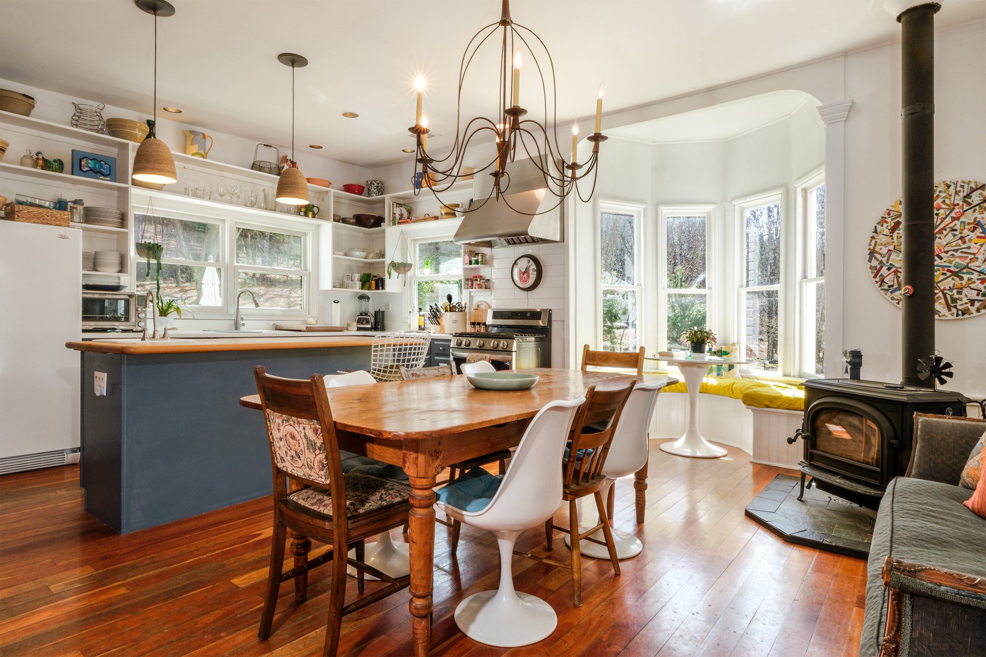 Open Floor-plan Dining/Family room/Kitchen- 336 County Highway 5, Bovina Center