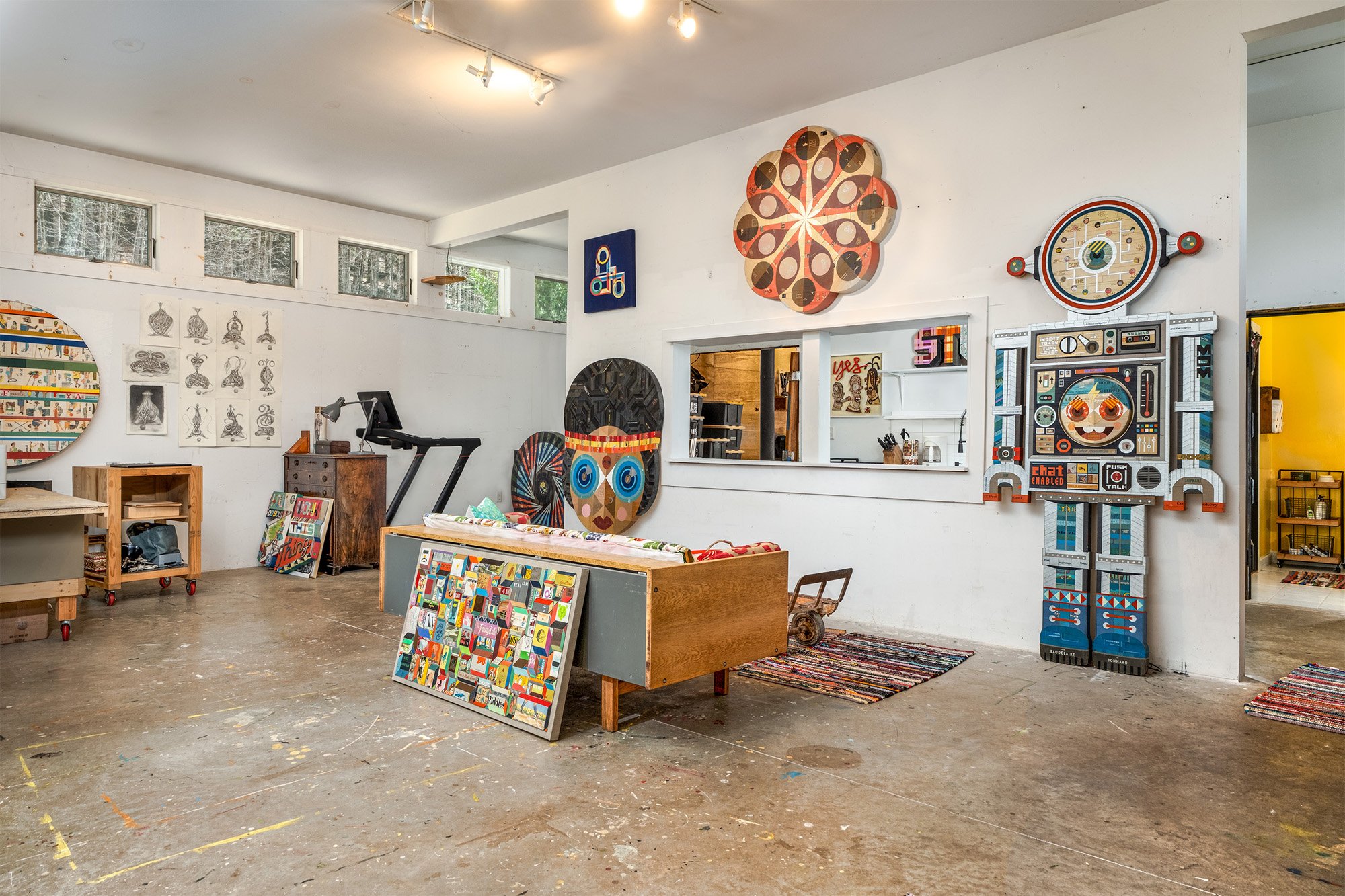 Art Studio (looking into kitchen & bathroom) - 336 County Highway 5, Bovina Center
