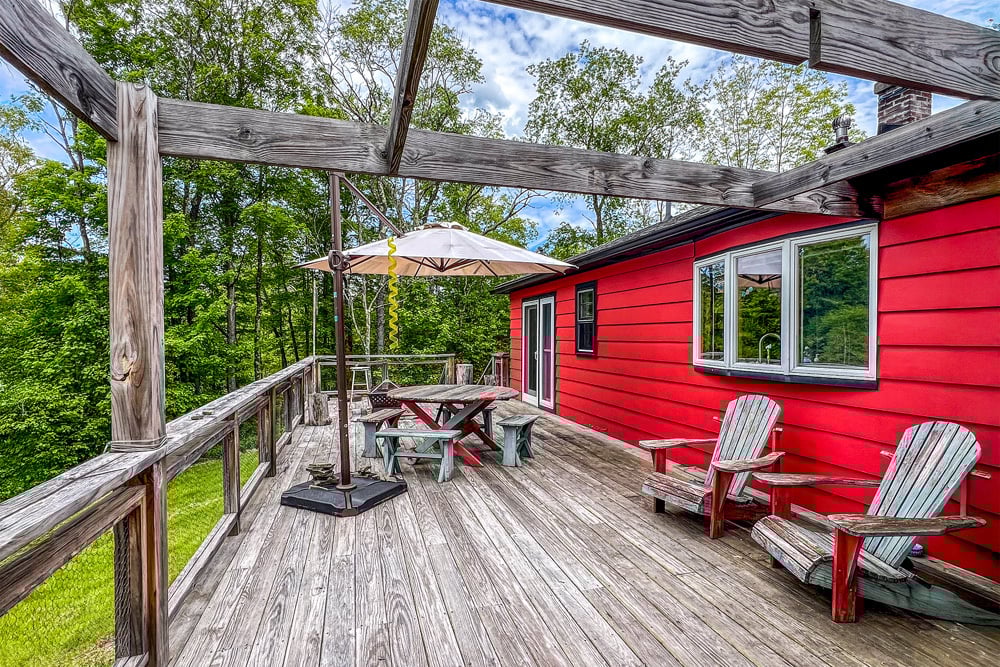 Deck for outdoor entertaining - 4923 County Highway 36 
