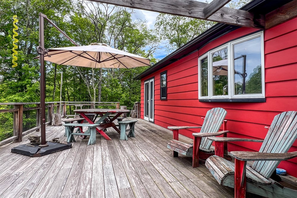 Deck for outdoor entertaining - 4923 County Highway 36 