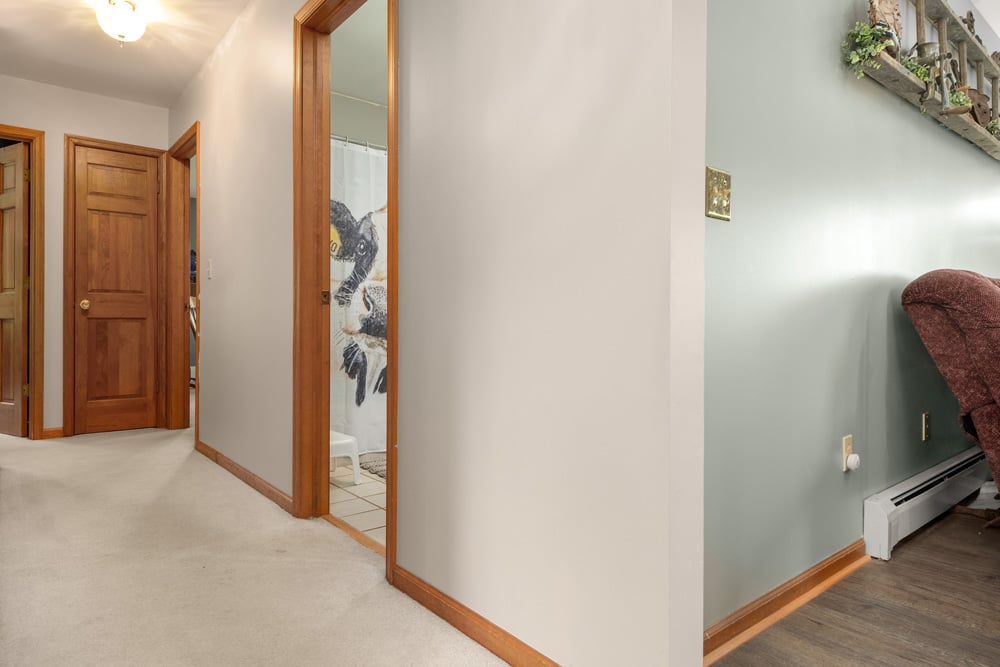 Hallway leading to bedrooms and bathrooms - 532 Wilbur Hill Rd