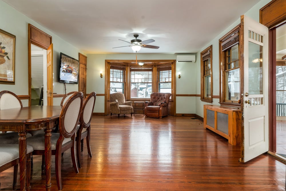 2 Dining Room w door to 3-Season Room - 6 Westridge Rd Cooperstown