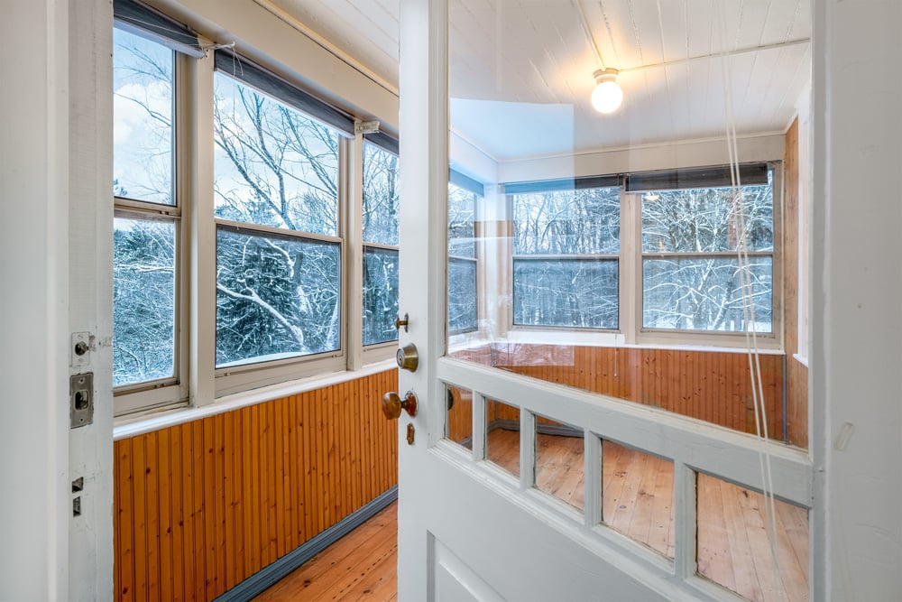 44 Bedroom #3 (Oak) w door to Sleeping Porch - 6 Westridge Rd Cooperstown