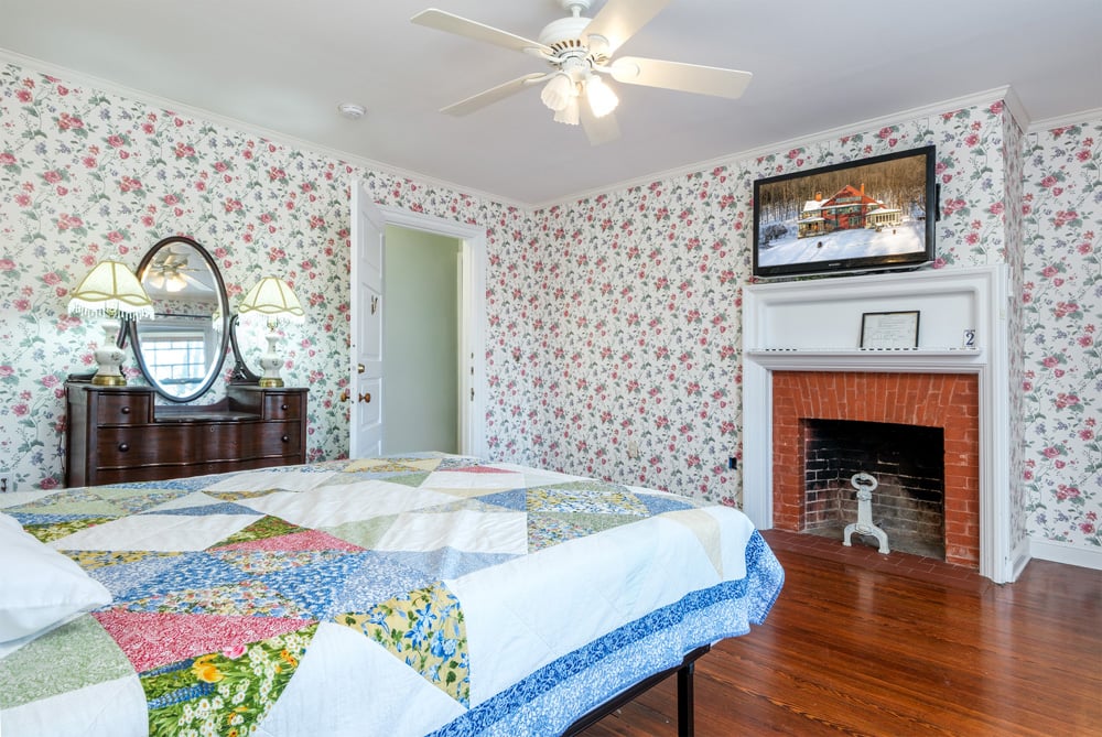 57 Bedroom #2 (Mahogany) w fireplace - 6 Westridge Rd Cooperstown